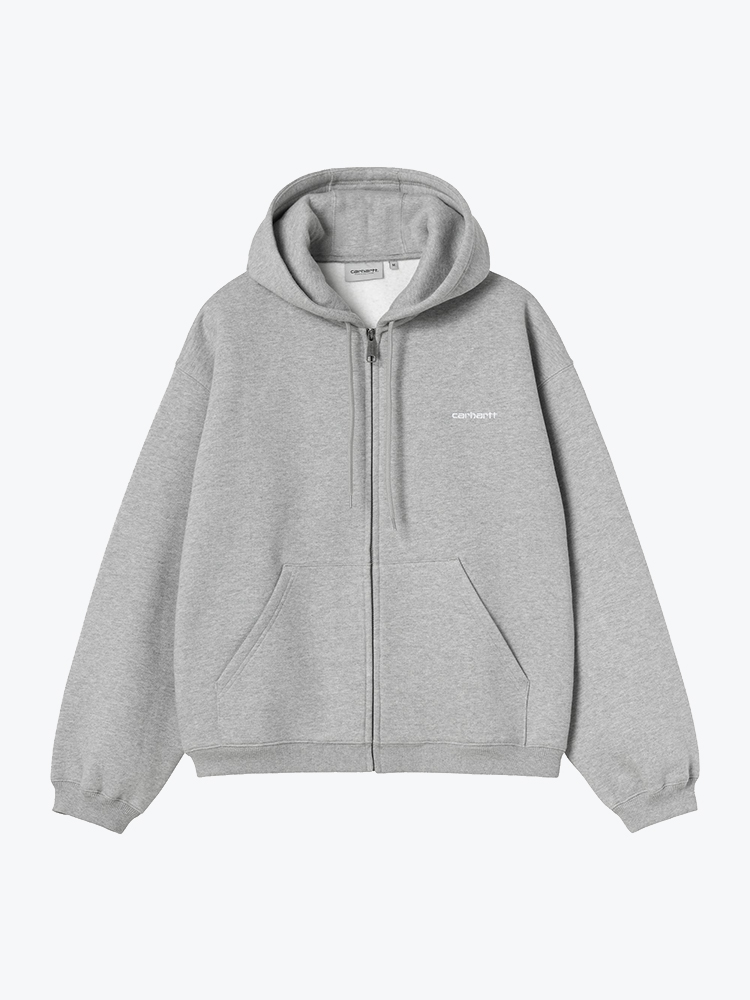 Carhartt WIP Carhartt WIP - Hooded Ebbert Jacket Grey Heather / White - Jassen - Heren Grijs Jassen