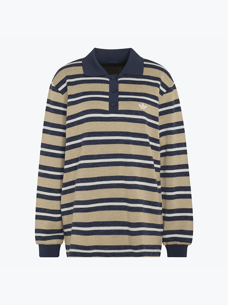 Adidas Adidas - Striped Polo Khathr - Truien - Dames Bruin Truien