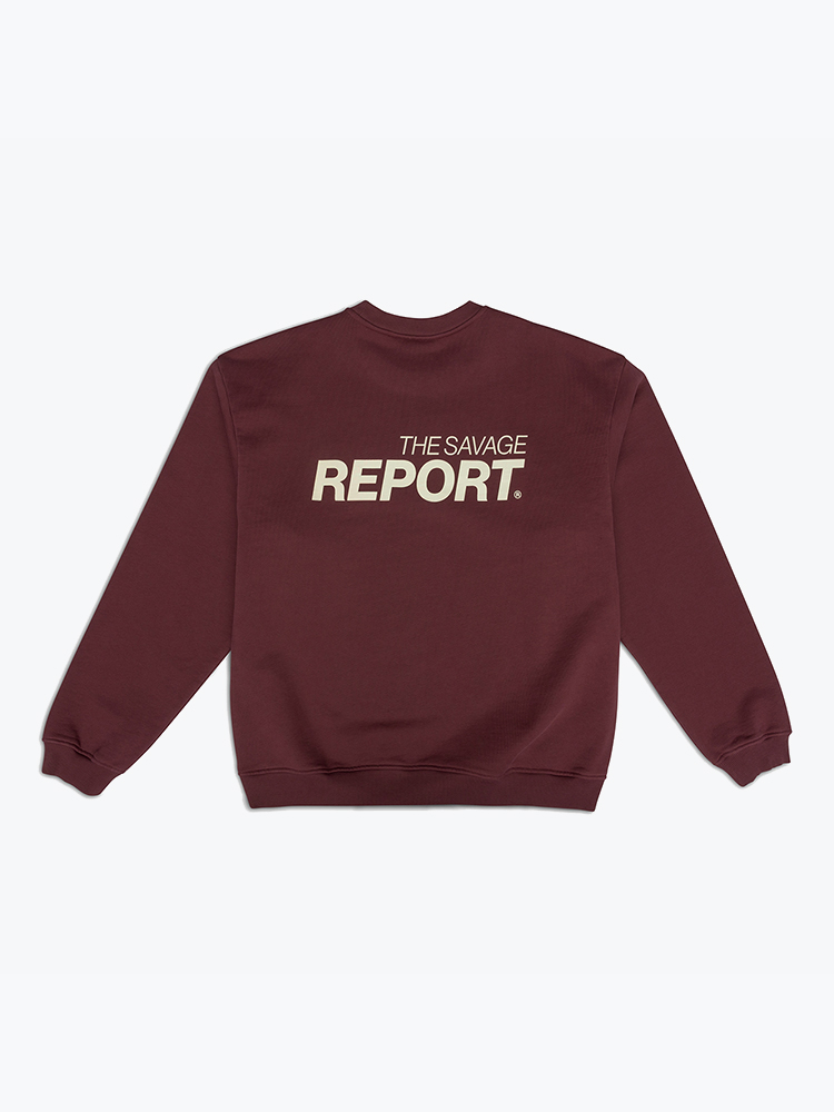 The Savage Report The Savage Report - Report Sweater Red Mahogany - Truien - Heren Rood Truien