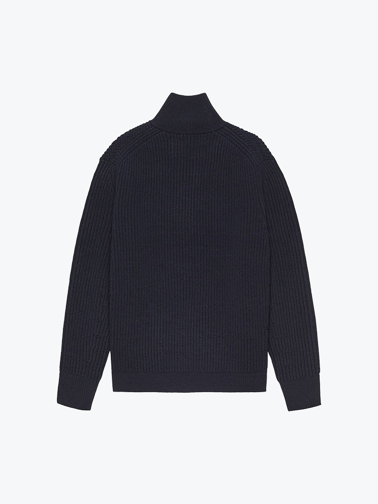 New Amsterdam Surf Association New Amsterdam Surf Association - Knitted Half Zip Night - Truien - Heren Grijs Truien