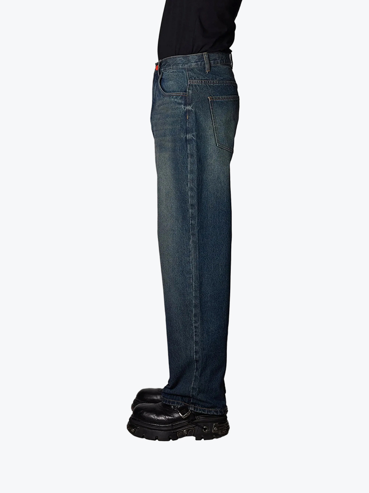 BeWider BeWider - Super Loose Blue Star - Jeans - Heren Blauw Jeans