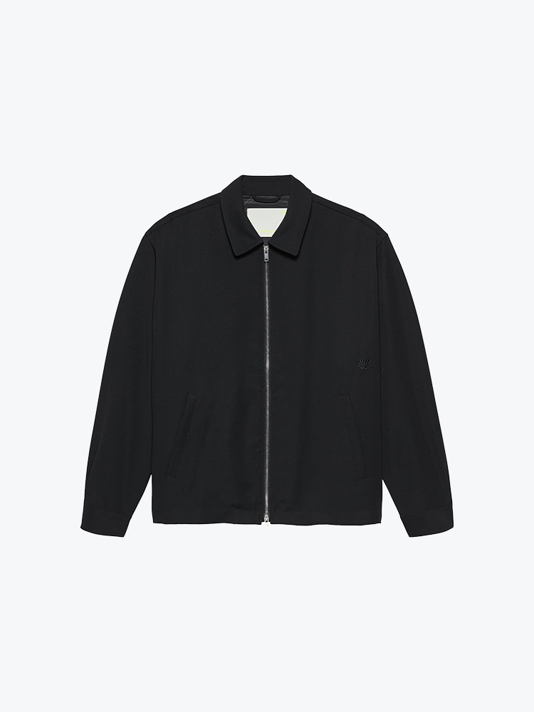 New Amsterdam Surf Association New Amsterdam Surf Association - Zip Up Shirt Black - Overhemden - Heren Zwart Overhemden