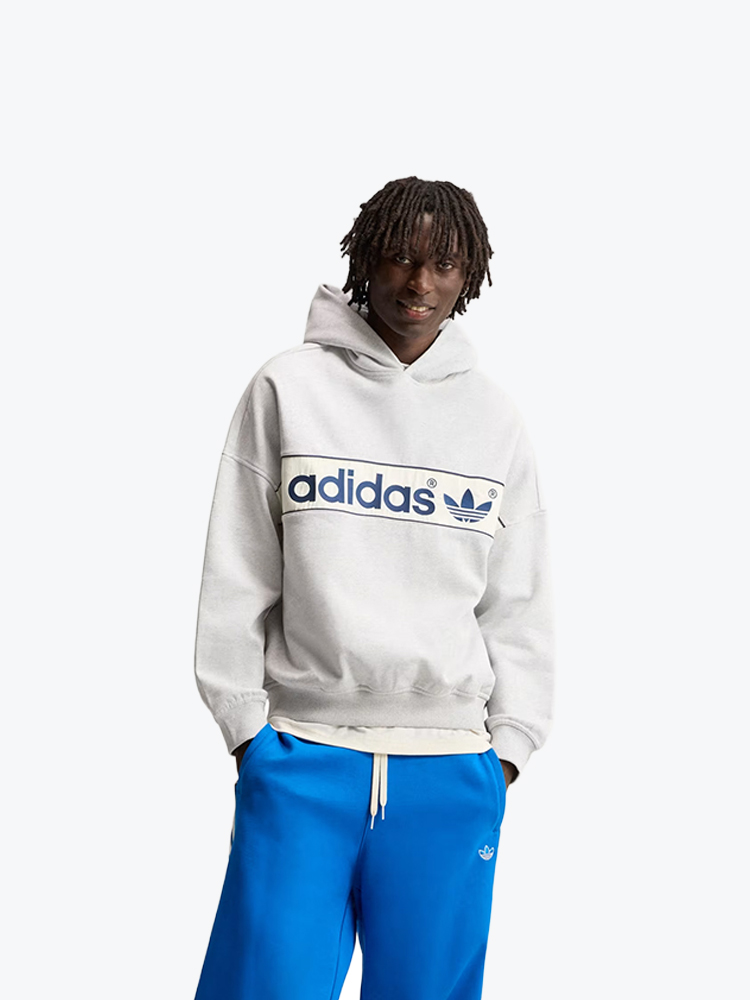 Adidas Adidas - Adicolor NY Hoodie Light Grey Heather - Truien - Heren Grijs Truien