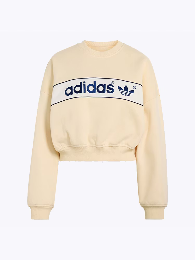 Adidas Adidas - Adicolor NY Sweatshirt Warm Vanilla - Truien - Dames Wit Truien