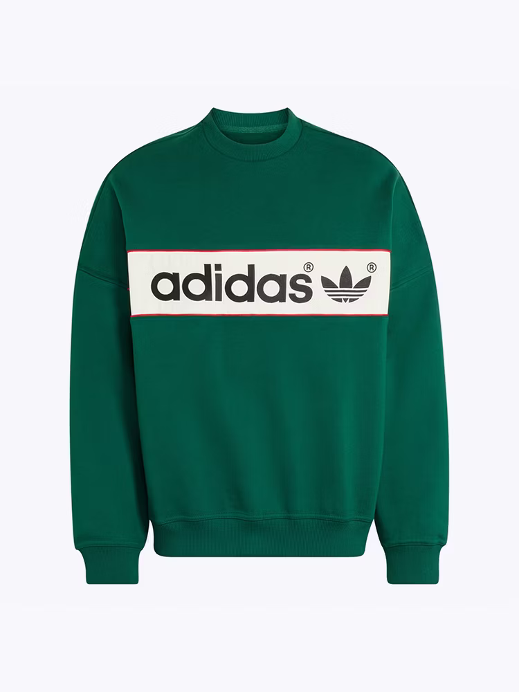 Adidas Adidas - Adicolor NY Sweatshirt Dark Green - Truien - Heren Groen Truien