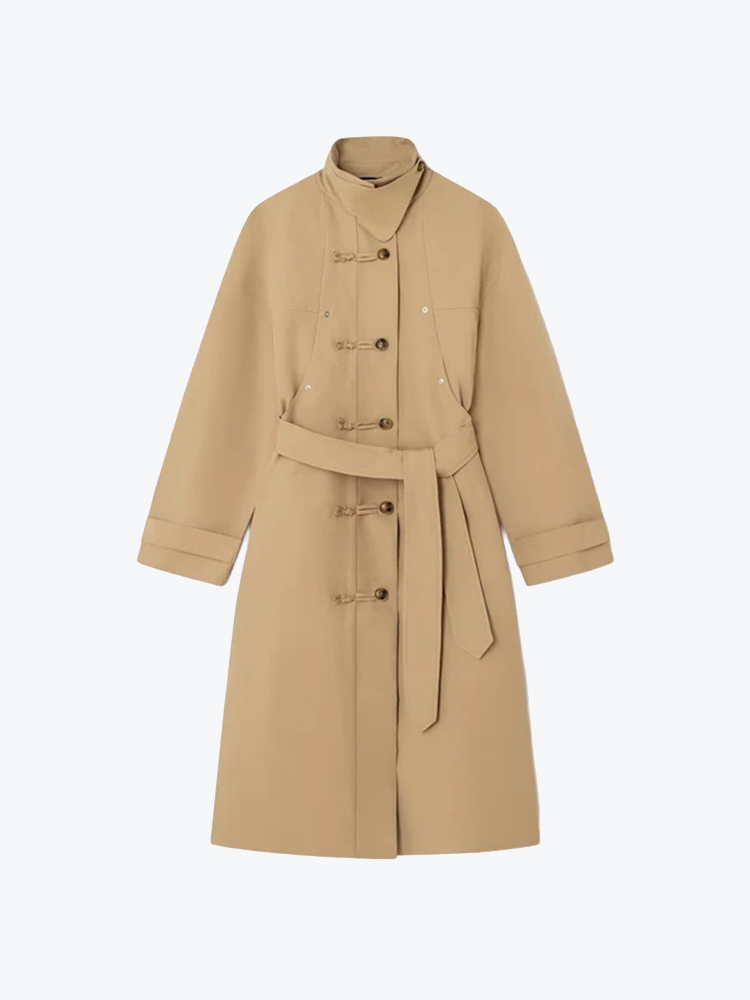 Laagam Laagam - Antwerp Camel Trench Camel - Jassen - Dames Bruin Jassen
