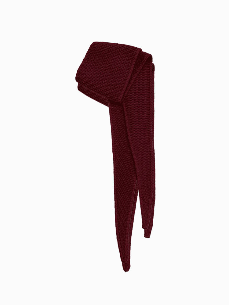 Boii Studios Boii Studios - Bisse Scarf Wine Red - Sjaals - Unisex Rood Sjaals