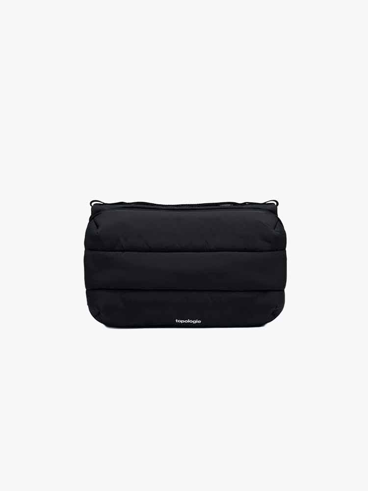 Topologie Topologie - Bottle Sacoche Large Black Silky Peach Black - Tassen - Unisex Zwart Tassen