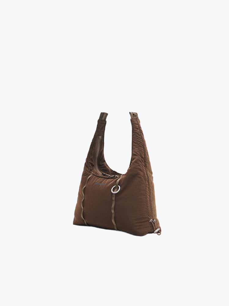 Topologie Topologie - Cloud Hobo Small Cocoa Vintage Ripstop Cocoa - Tassen - Unisex Bruin Tassen