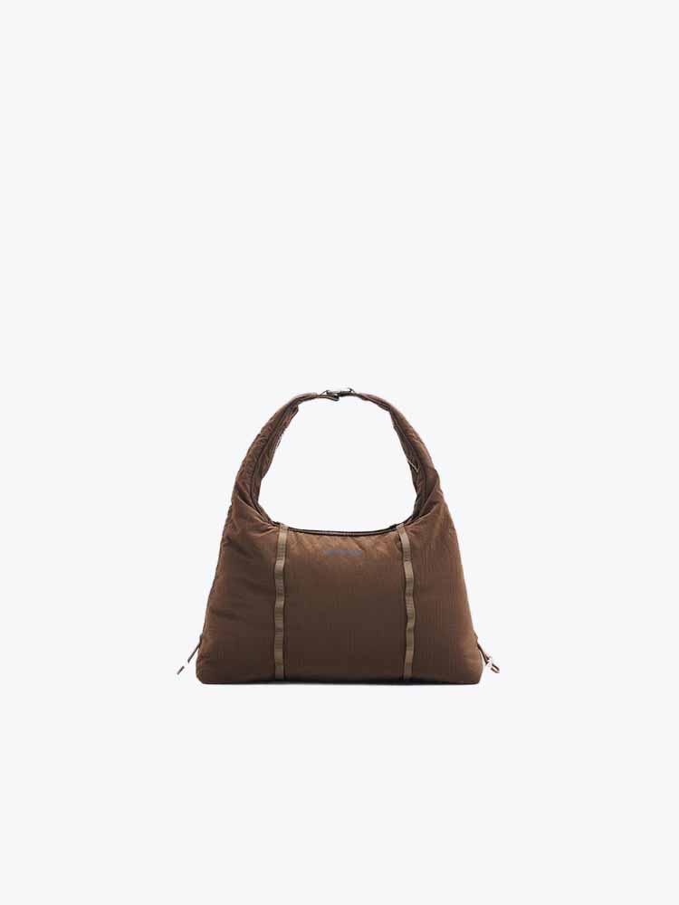 Topologie Topologie - Cloud Hobo Small Cocoa Vintage Ripstop Cocoa - Tassen - Unisex Bruin Tassen