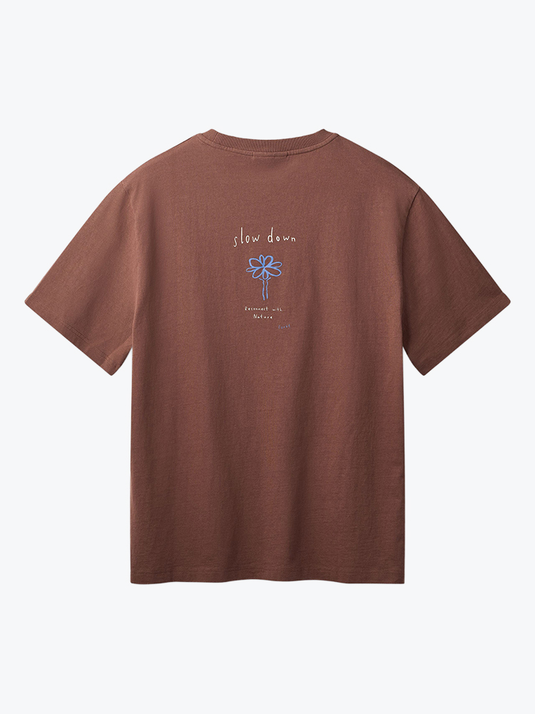 Foret Foret - Haze T-Shirt Mole - T-Shirts - Heren Bruin T-Shirts