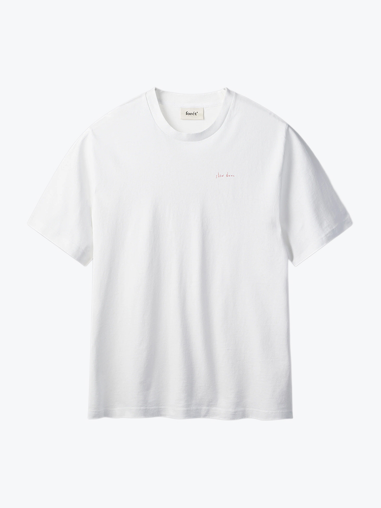 Foret Foret - Haze T-Shirt White - T-Shirts - Heren Wit T-Shirts