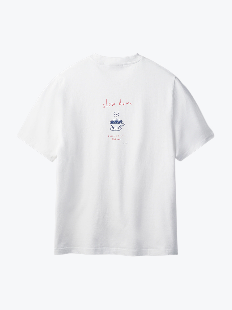Foret Foret - Haze T-Shirt White - T-Shirts - Heren Wit T-Shirts