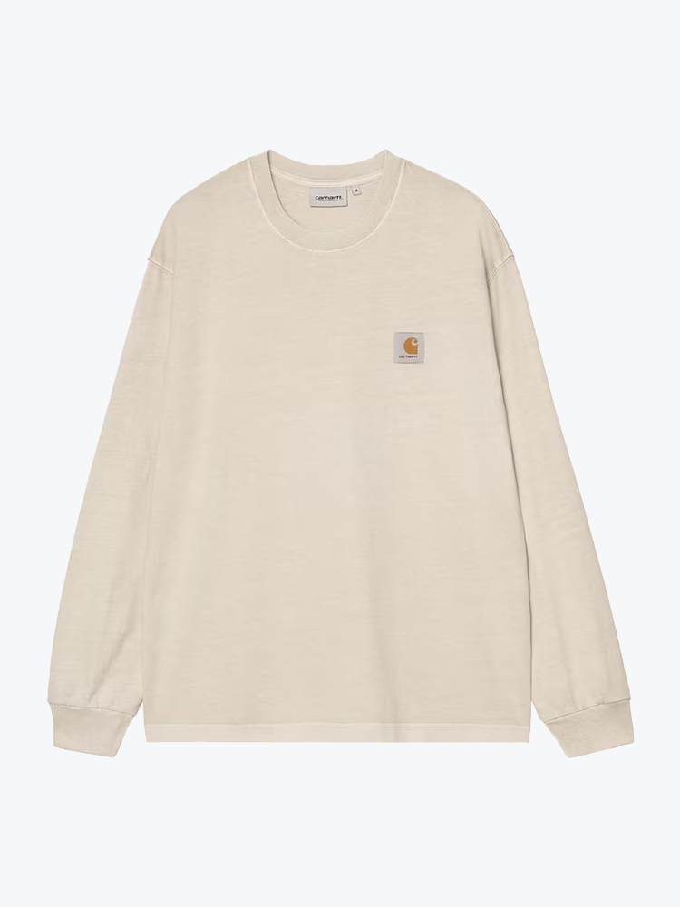 Carhartt WIP Carhartt WIP - L/S Vista T-Shirt Fleur De Sel - T-Shirts - Heren Wit T-Shirts