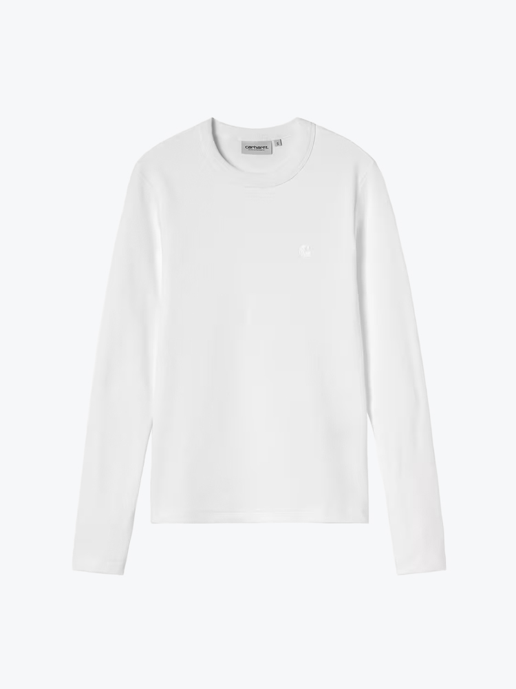 Carhartt WIP Carhartt WIP - W' L/S Philipa T-Shirt White - T-Shirts - Dames Wit T-Shirts