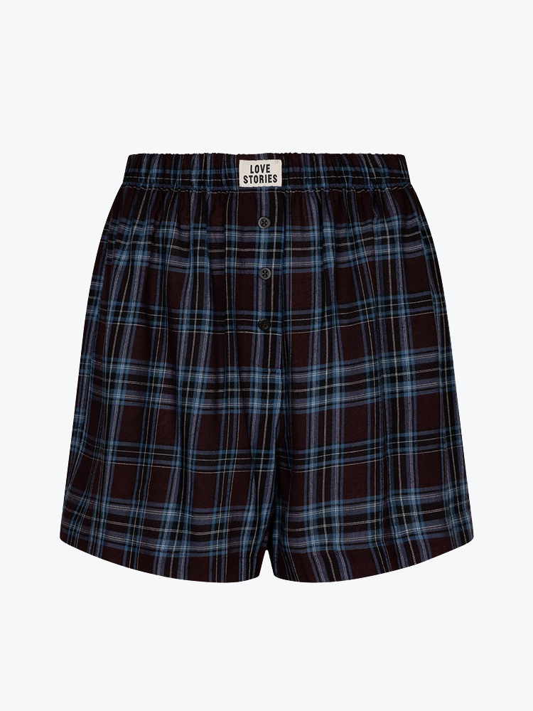 Love Stories Love Stories - James Check - Onderbroeken - Unisex Zwart Onderbroeken