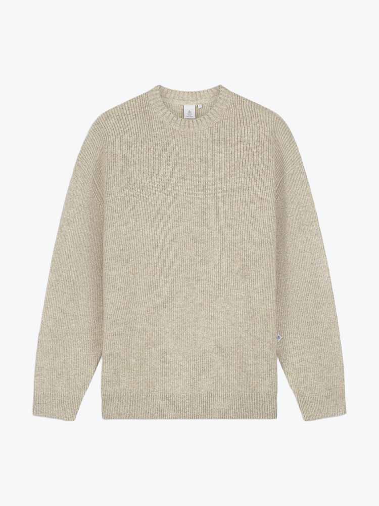 Law Of The Sea Law Of The Sea - Cloudbreak Knitted Crewneck Beige - Truien - Heren Bruin Truien