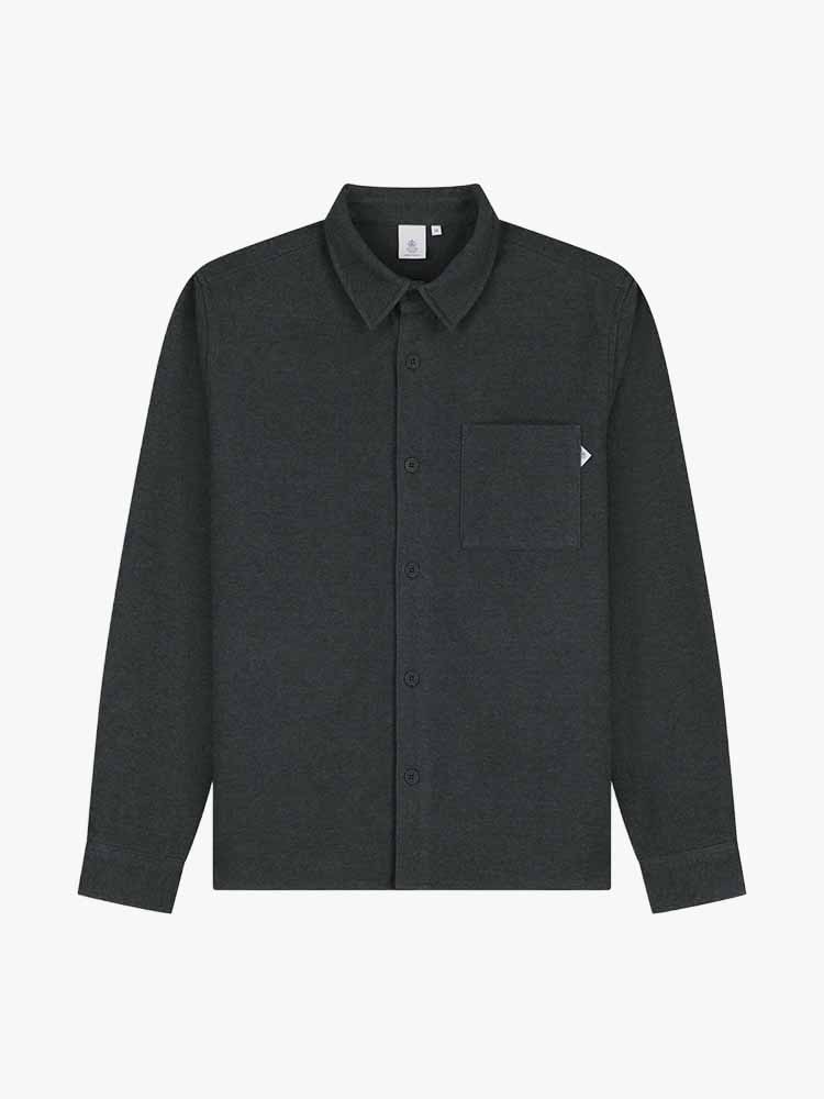 Law Of The Sea Law Of The Sea - Niven Twill Overshirt Urban Chic - Overhemden - Heren Grijs Overhemden