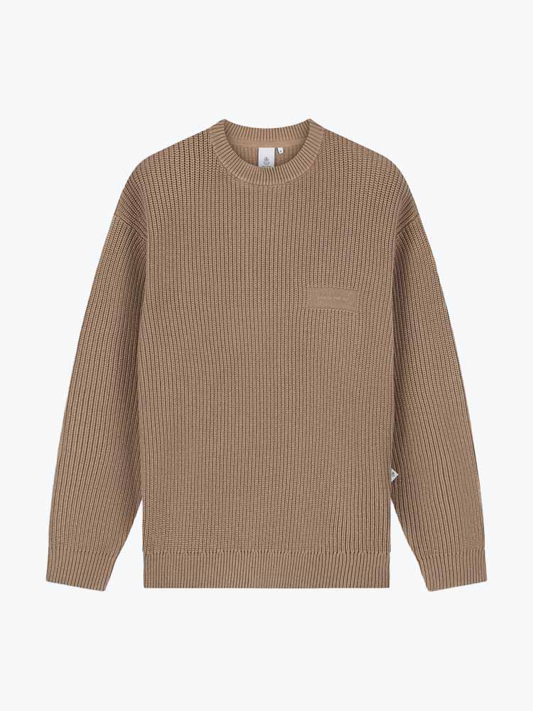 Law Of The Sea Law Of The Sea - Varuna Knitted Crewneck Greige - Truien - Heren Grijs Truien