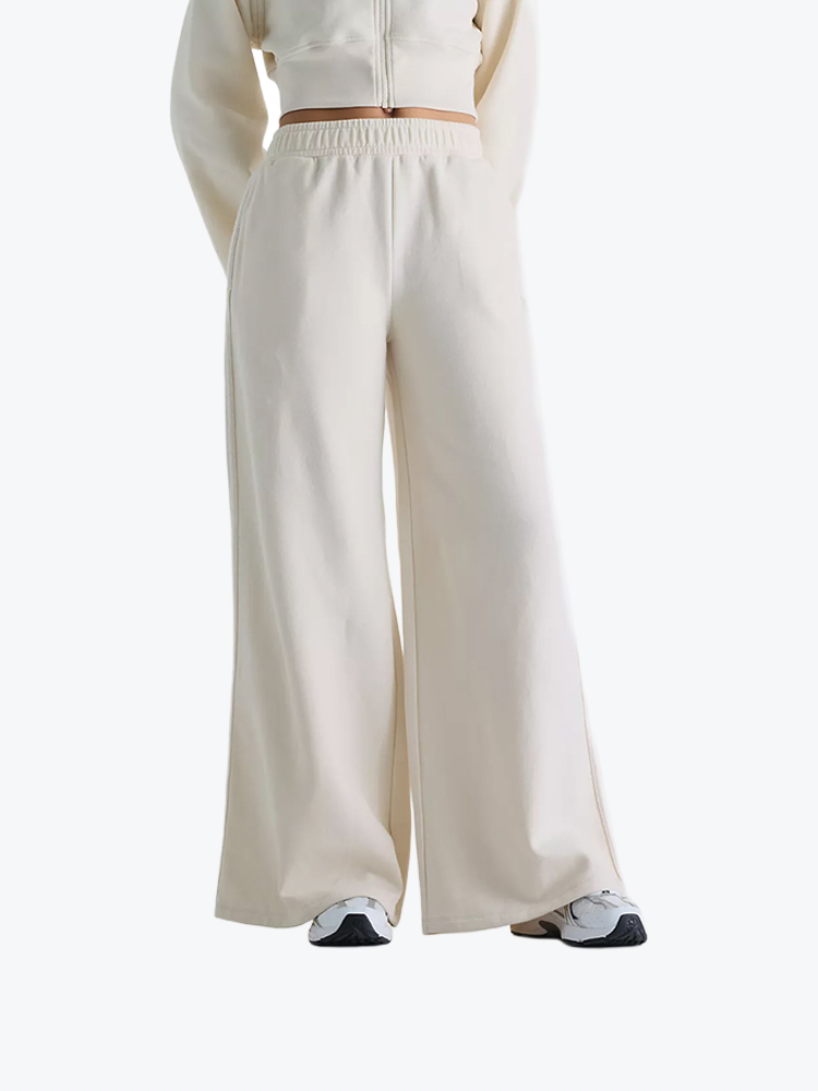New Balance New Balance - Brushed Coastal Fleece Pant LIN - Broeken - Dames Grijs Broeken