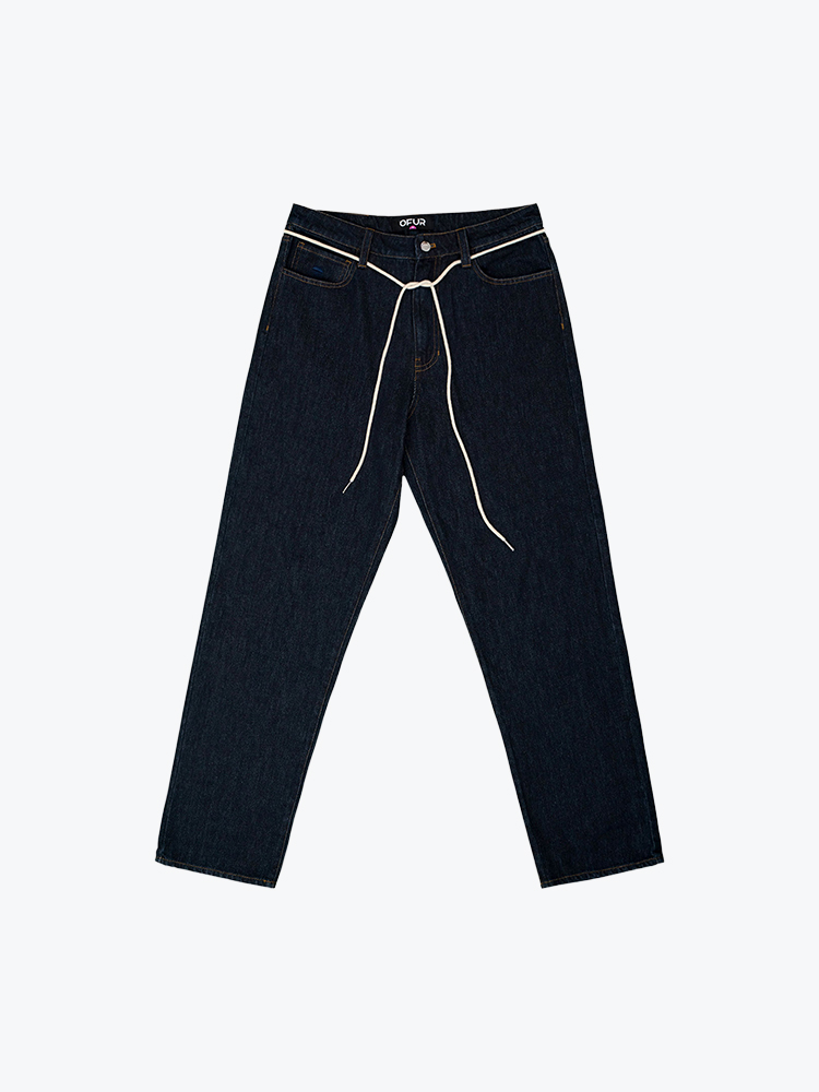 Ofur Ofur - Endless Sunrise Stay Loose Jeans Dark Blue - Jeans - Heren Blauw Jeans