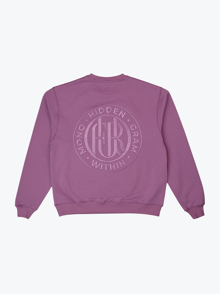 Ofur Ofur -  Hidden With Monogram Crewneck Dusty Rose - Truien - Heren Roze Truien