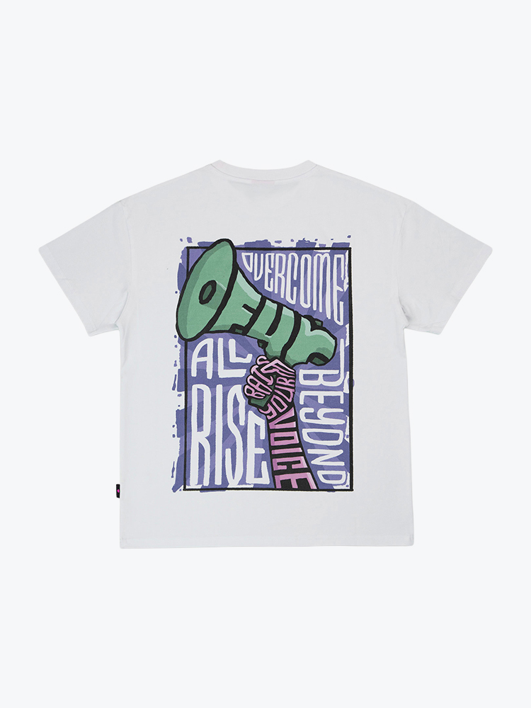 Ofur Ofur -  Raise Your Voice T-shirt White - T-Shirts - Heren Wit T-Shirts