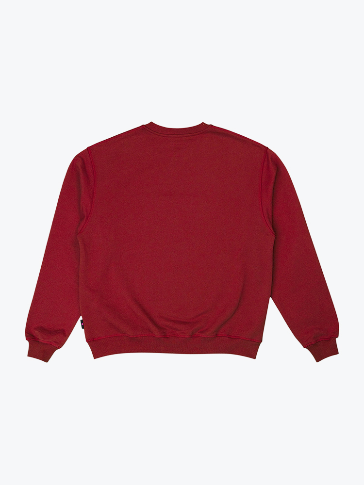 Ofur Ofur -  Vintage OFUR 3D Crewneck Burgundy Red - Truien - Heren Rood Truien