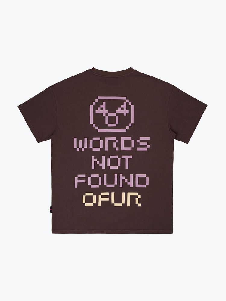 Ofur Ofur -  Words Not Found T-shirt Dark Brown - T-Shirts - Heren Bruin T-Shirts