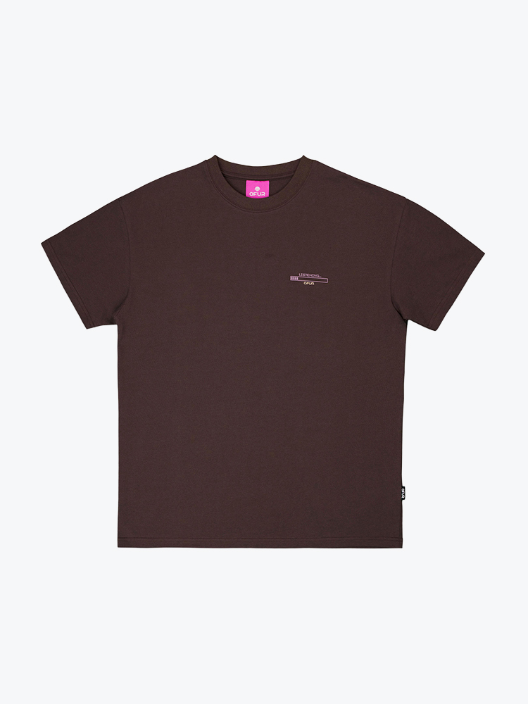 Ofur Ofur -  Words Not Found T-shirt Dark Brown - T-Shirts - Heren Bruin T-Shirts