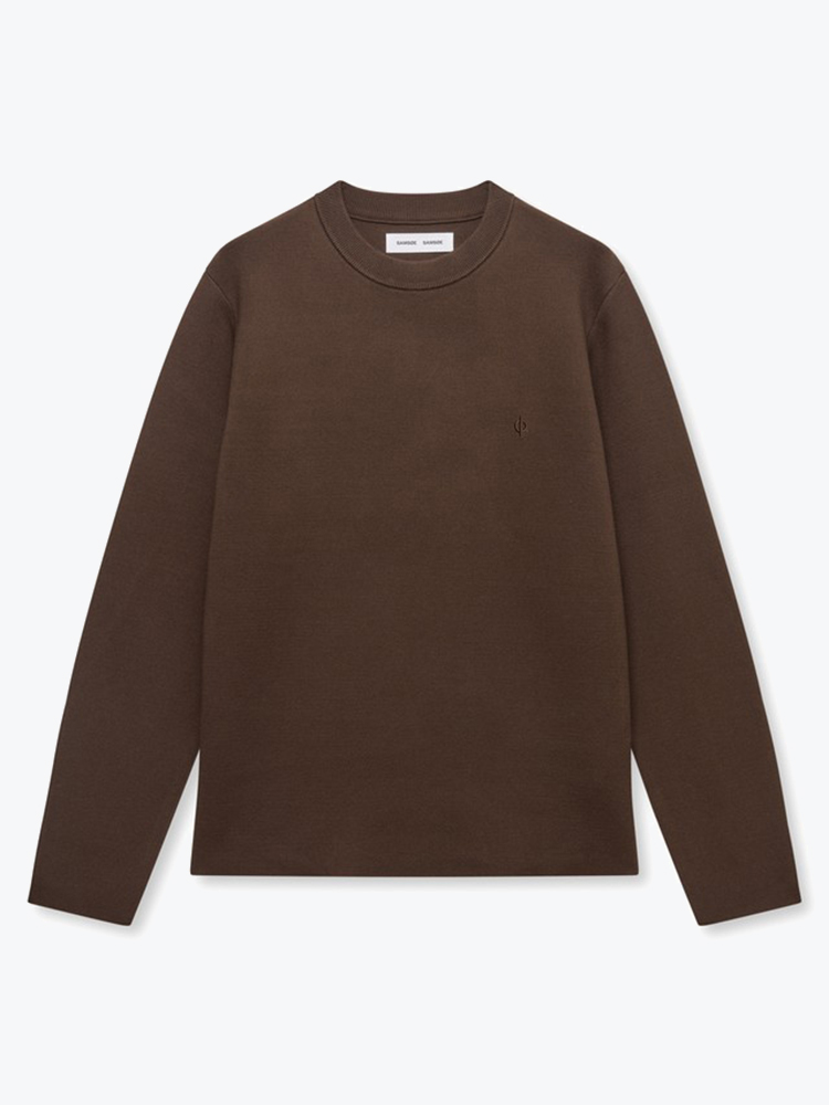 Samsoe Samsoe Samsoe Samsoe - Samatt Sweater 15825 Delicioso - Truien - Heren Bruin Truien
