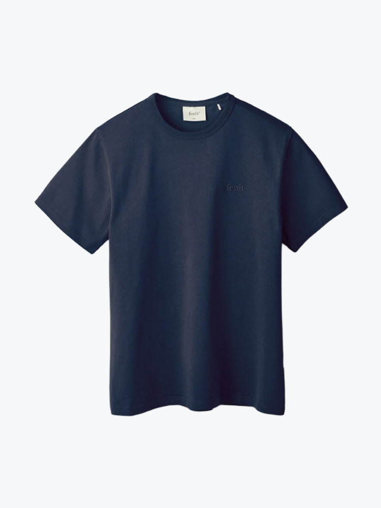 Foret Foret - Oak T-Shirt  Navy - T-Shirts - Heren Blauw T-Shirts