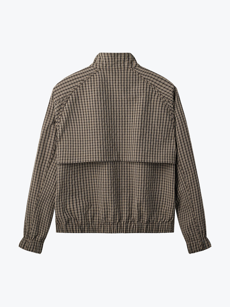 Foret Foret - Stream Track Jacket Wood Check - Jassen - Heren Bruin Jassen