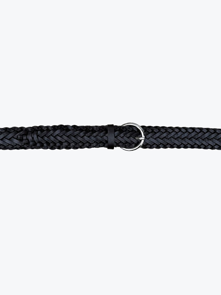 Boii Studios Boii Studios - Sun Leather Braided Belt Brown - Riemen - Unisex Bruin Riemen