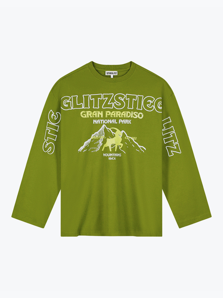 Stieglitz Stieglitz - Gineva Wide Skate Longsleeve Green - T-Shirts - Dames Groen T-shirts