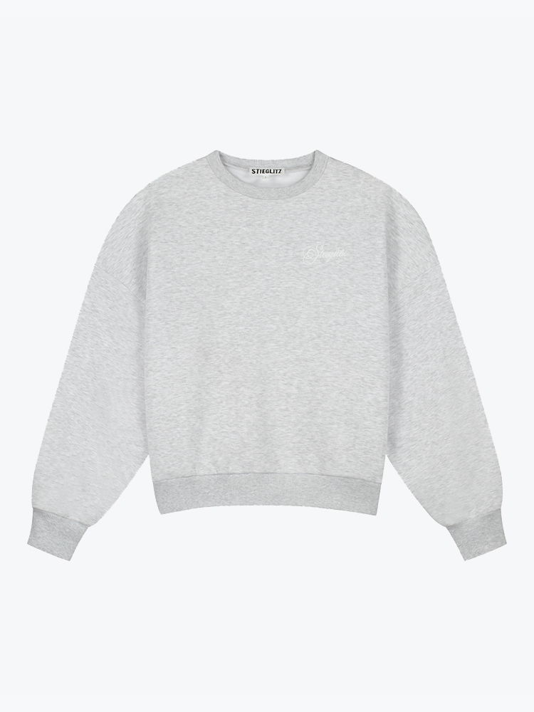 Stieglitz Stieglitz - Silvia Oversized Sweater Grey - Truien - Dames Grijs Truien