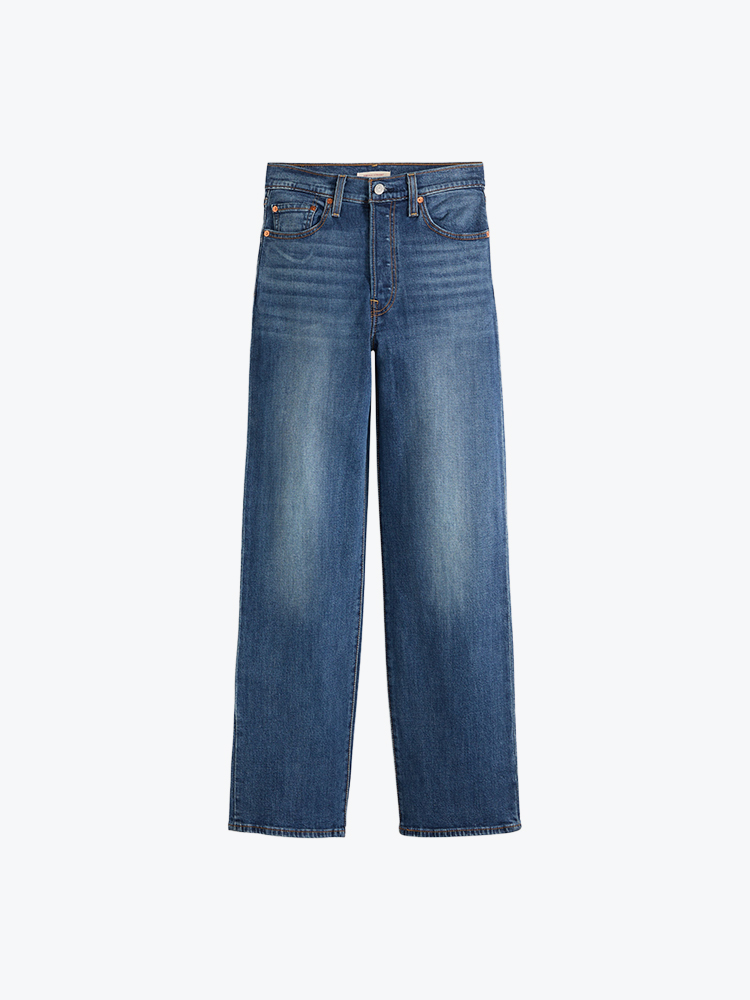 Levi's Levi's - Ribcage Full Length Select Us Med Indigo - Jeans - Dames Blauw Jeans