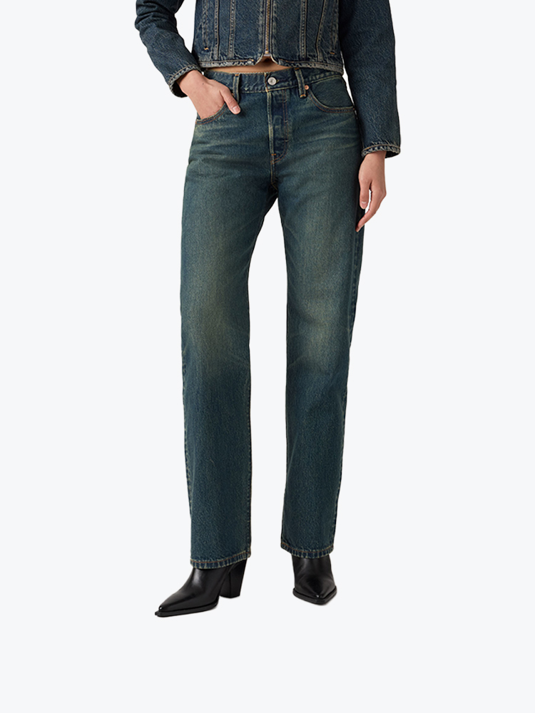 Levi's Levi's - 501 90s Cash Out Stf Green - Jeans - Dames Groen Jeans