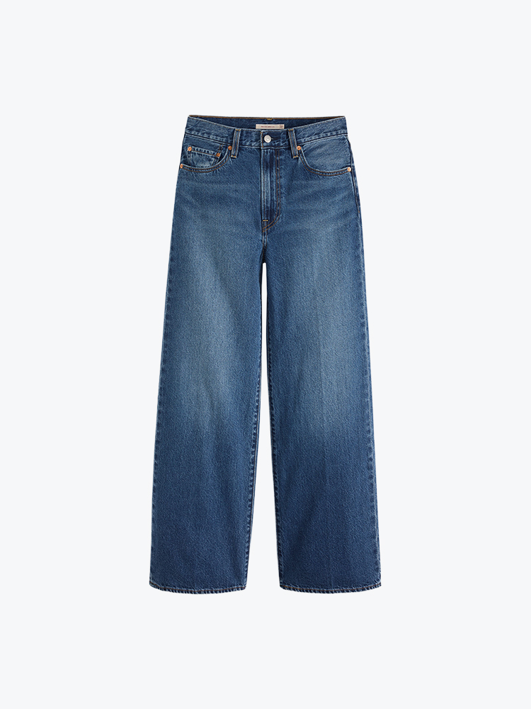 Levi's Levi's - Ribcage Wide Leg H223 Maybe Anywhere Med Indigo - Jeans - Dames Blauw Jeans