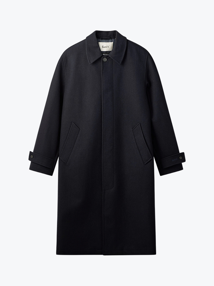 Foret Foret - Pine Wool Coat Navy - Jassen - Heren Blauw Jassen